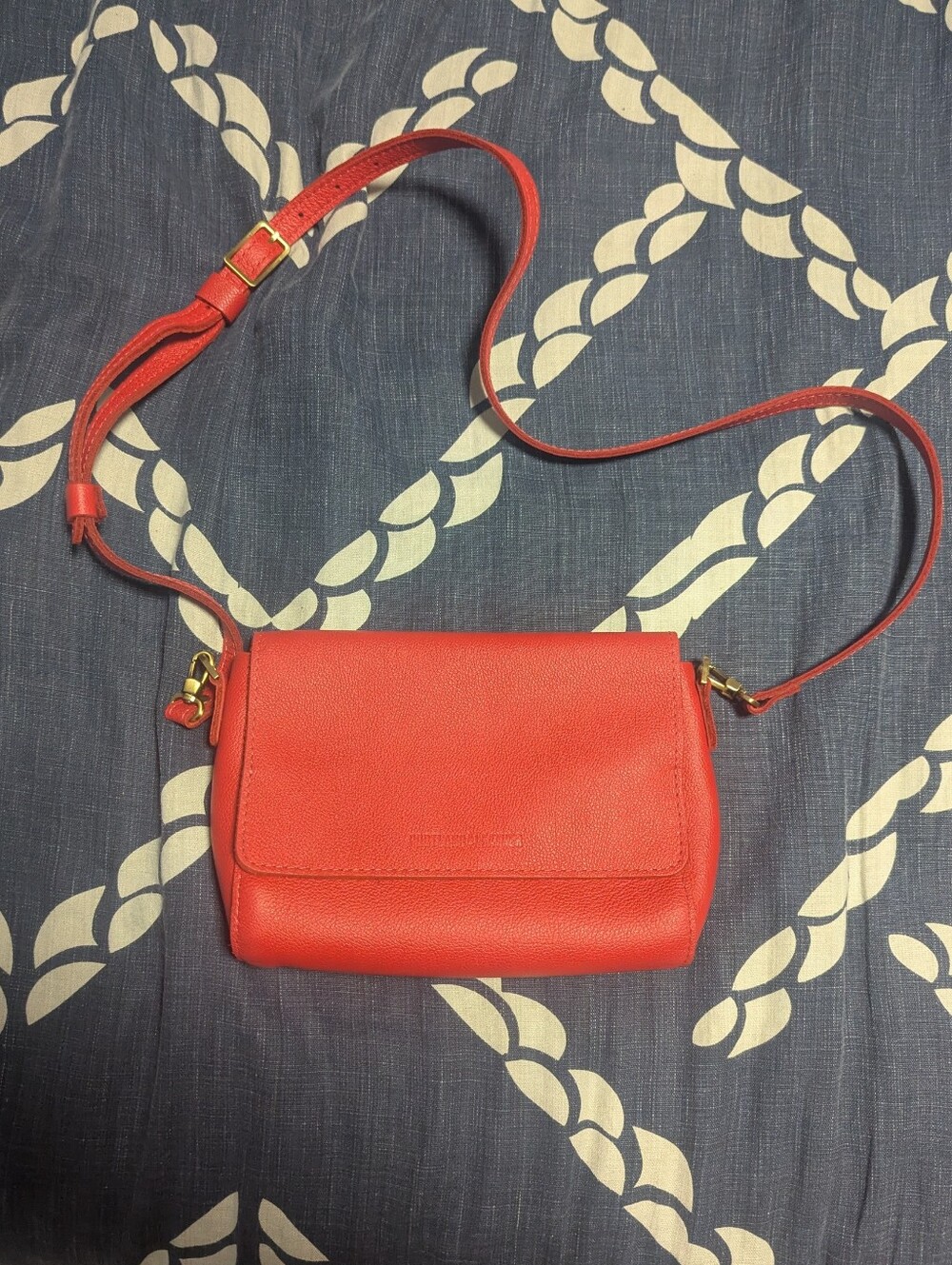 Portland Leather Metro Medium Crossbody in Red dot Com (C-sale, Rare)